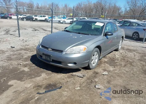 2007 Chevrolet Monte Carlo Ls z USA, uszkodzony, nr VIN 2G1WJ15K079168656